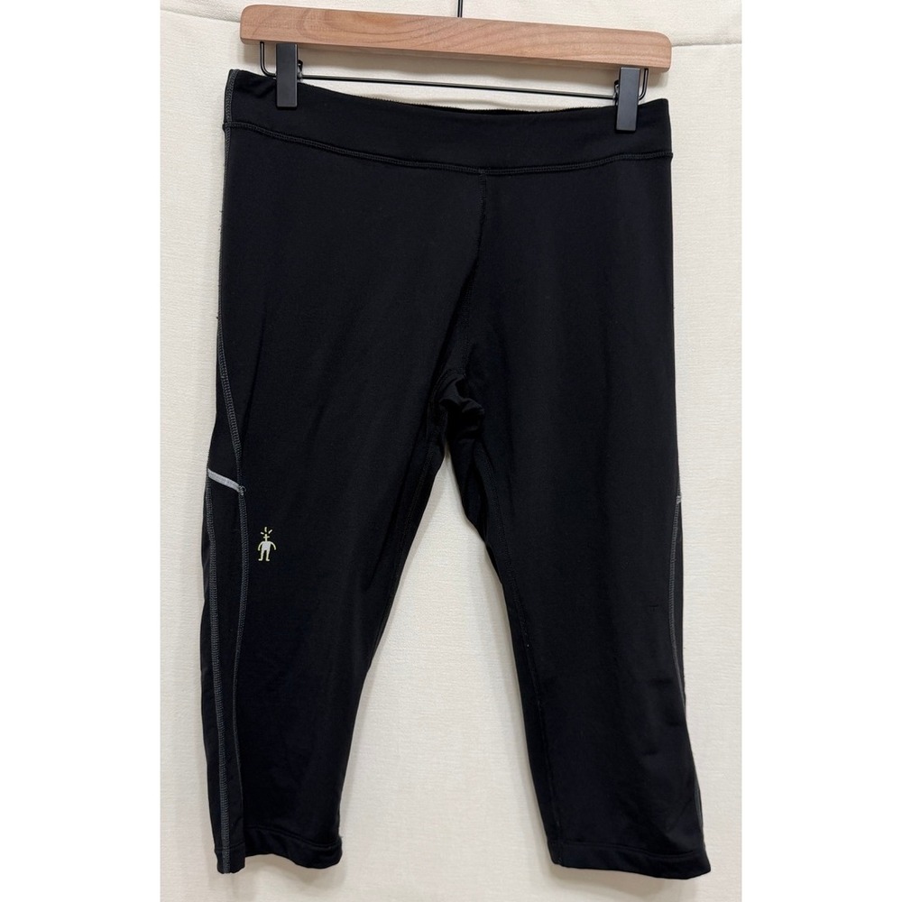 Smartwool PhD Merino Wool Black Capri Leggings Activewear Medium